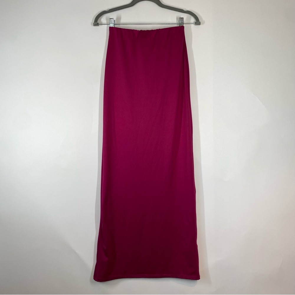 Urban Outfitters Womens Purple Pink Dominique Maxi Slinky Skirt Size XS Festival